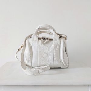 SOLD - Alexander Wang Rockie White Leather Satchel